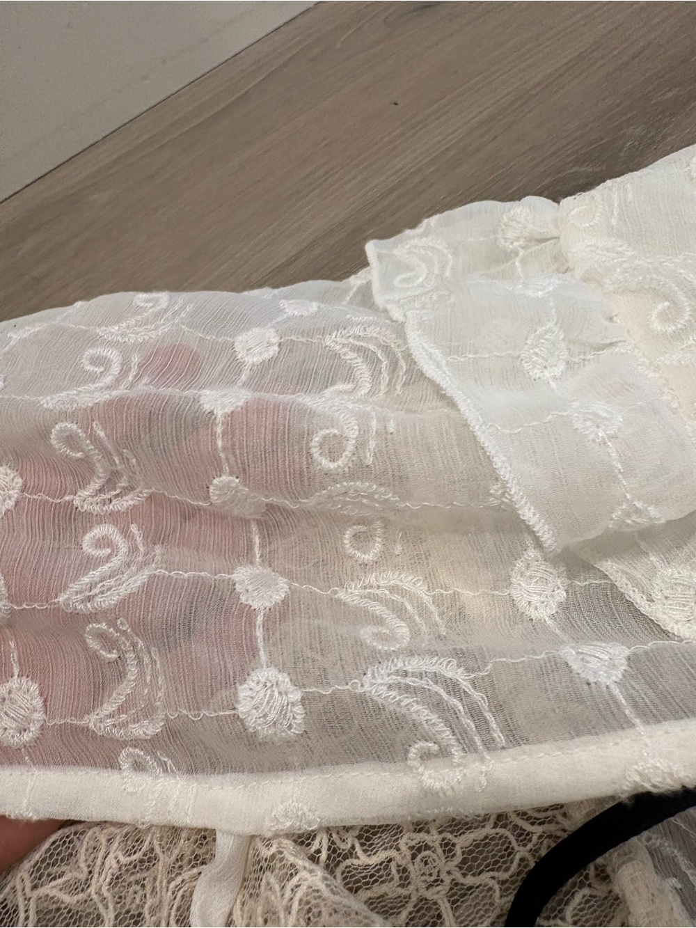 Free People Selena Maxi Top - Sheer Cream Lace - Picture 12 of 16